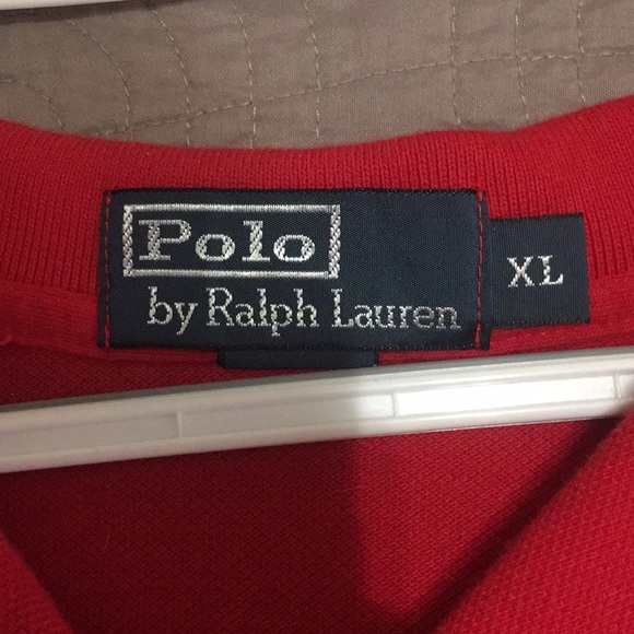 Red XL Ralph Lauren polo - Picture 2 of 3